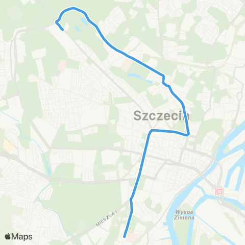 ZDiTM Szczecin Plac Żołnierza Polskiego - Szpitalna map