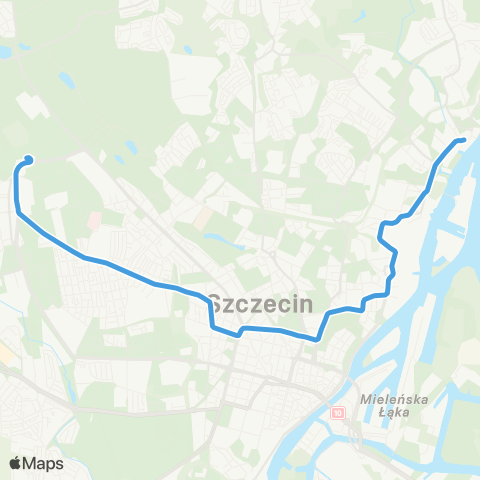 ZDiTM Szczecin Osiedle Zawadzkiego - Stocznia Szczecińska map