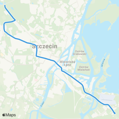 ZDiTM Szczecin (Głębokie - ) Osiedle Zawadzkiego - Turkusowa map