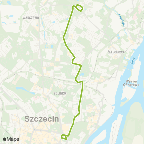 ZDiTM Szczecin Plac Rodła - Rostocka / Świergotki map