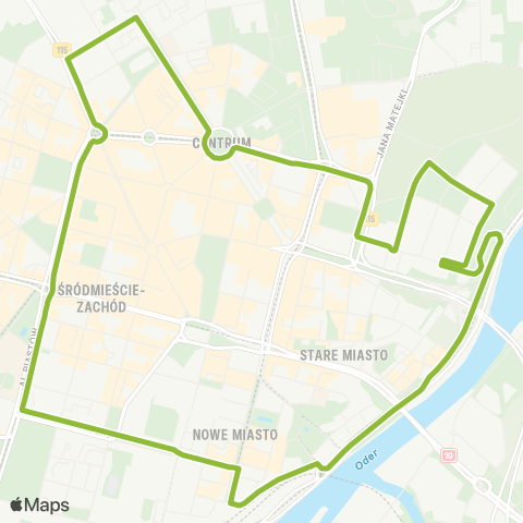 ZDiTM Szczecin SKM Dworzec Gł. (Owocowa) - SKM Dworzec Gł. (Owocowa) map