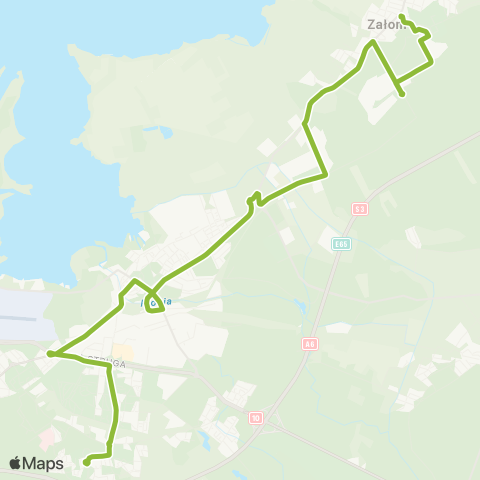 ZDiTM Szczecin Osiedle Bukowe - Osiedle Kasztanowe map