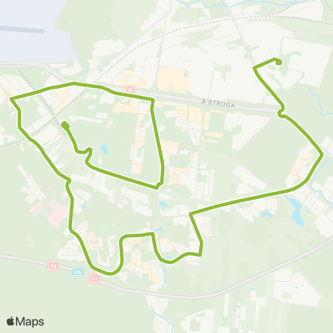 ZDiTM Szczecin Turkusowa - Kijewo / Zakłady Mięsne map