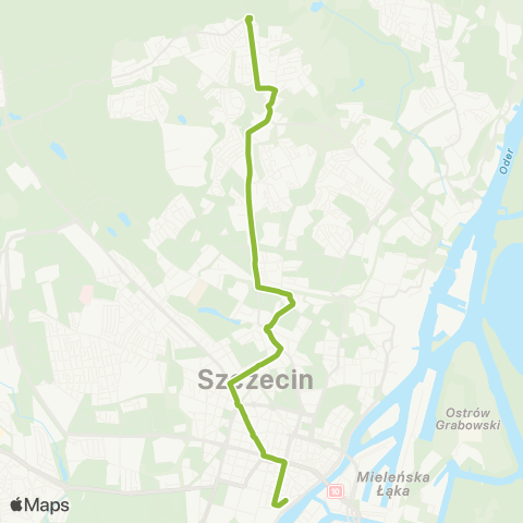 ZDiTM Szczecin SKM Dworzec Gł. (Owocowa) - Kołłątaja - Podbórz map