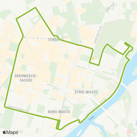 ZDiTM Szczecin SKM Dworzec Gł. (Owocowa) - SKM Dworzec Gł. (Owocowa) map