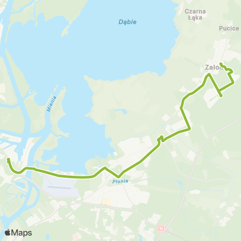 ZDiTM Szczecin Basen Górniczy - Osiedle Kasztanowe map