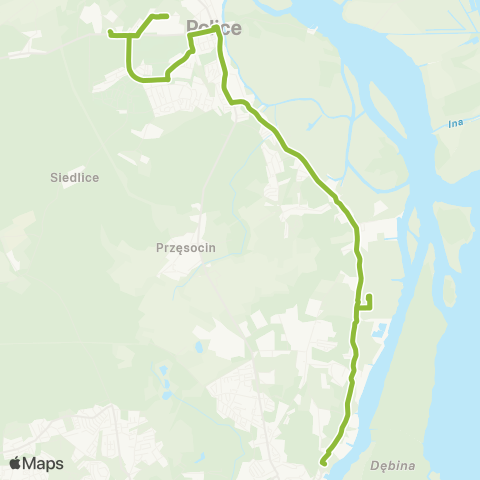 ZDiTM Szczecin Gocław - Police Stara Fabryka / Zajezdnia map