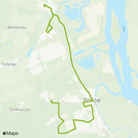 ZDiTM Szczecin (Jasienica - ) Police Rynek - Police Stara Fabryka map