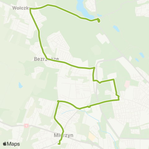 ZDiTM Szczecin Mierzyn Szkoła - Łukasińskiego Ogrody - Głębokie map