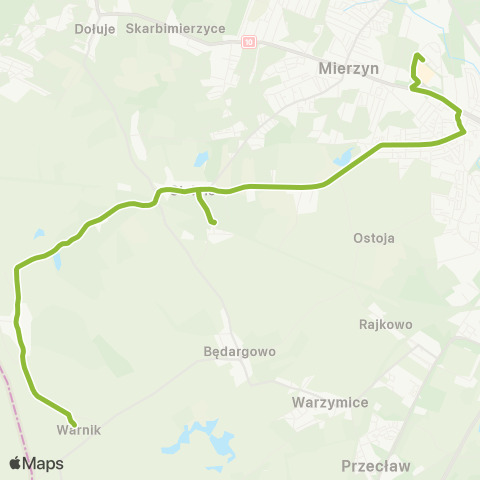 ZDiTM Szczecin (Maczka - ) Gumieńce - Warnik map