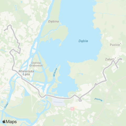 ZDiTM Szczecin Warszewo - Osiedle Kasztanowe map
