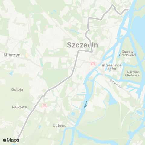 ZDiTM Szczecin Zajezdnia Golęcin - Przecław map