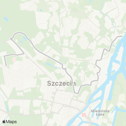 ZDiTM Szczecin Wernyhory - Zajezdnia Golęcin map