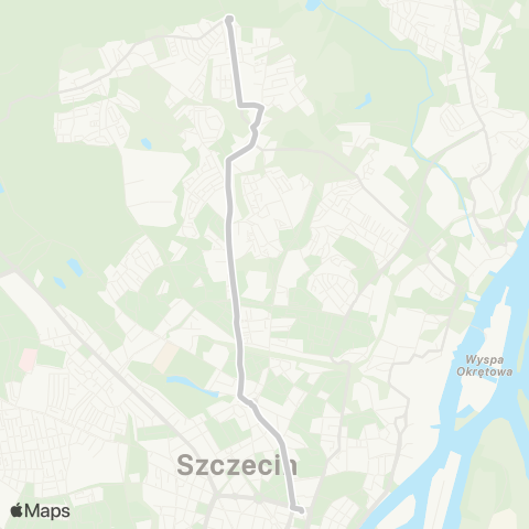ZDiTM Szczecin Plac Rodła - Podbórz map