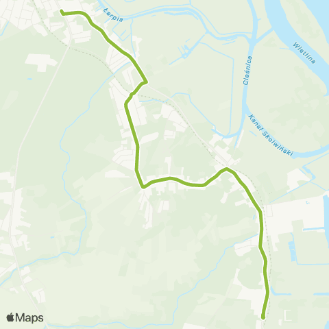 ZDiTM Szczecin Police Mścięcino Krzyżówka - Stołczyn Północny map