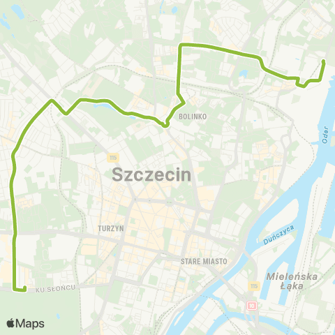 ZDiTM Szczecin Ludowa - Karola Miarki map