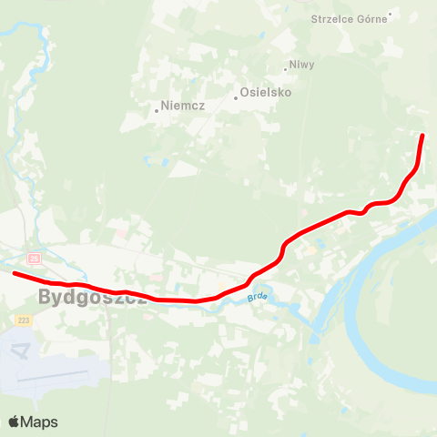 ZDMiKP Bydgoszcz Łoskoń — Wilczak map