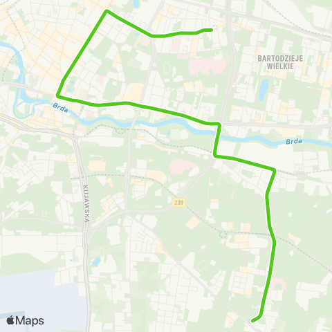 ZDMiKP Bydgoszcz Bielawy — Glinki map