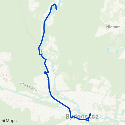 ZDMiKP Bydgoszcz Plac Kościeleckich — Smukała map