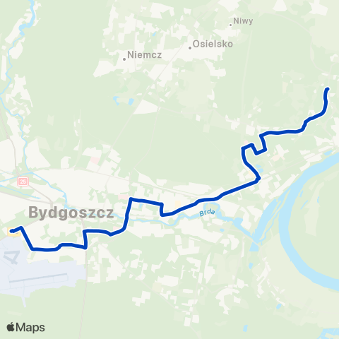 ZDMiKP Bydgoszcz Tatrzańskie — Błonie map