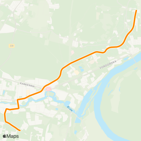 ZDMiKP Bydgoszcz Kapuściska — Łoskoń map