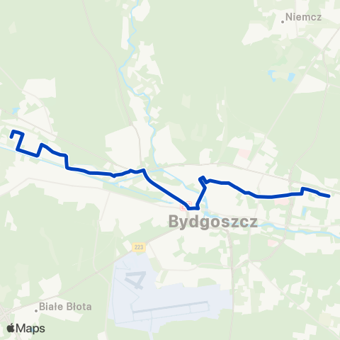 ZDMiKP Bydgoszcz Niklowa — Morska map