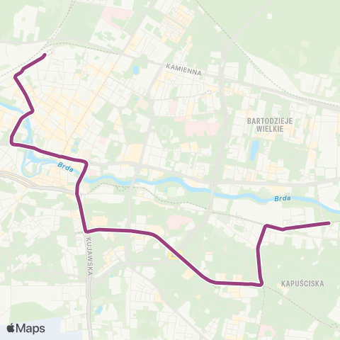 ZDMiKP Bydgoszcz Rycerska — Glinki map