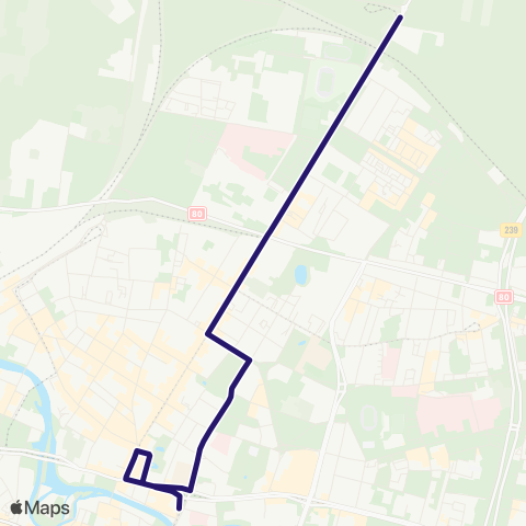 ZDMiKP Bydgoszcz Rondo Toruńskie — Plac Kościeleckich map