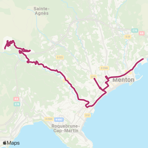 Zest Gorbio - Azur Parc - Gare routière map