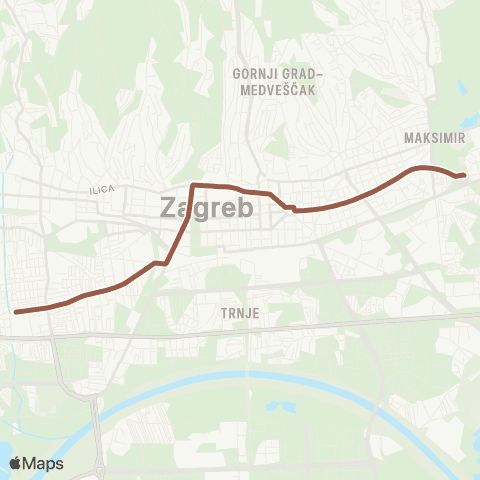 ZET Zap.Kol. - Borongaj map
