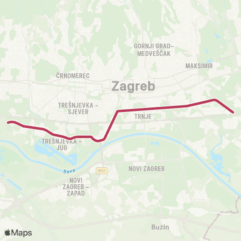 ZET Prečko-Park Maksimir map