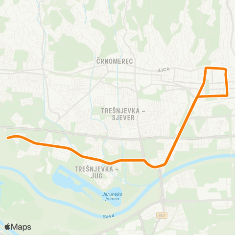 ZET Prečko - Borongaj map