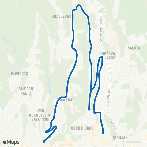ZET Kaptol-Britanski Trg map