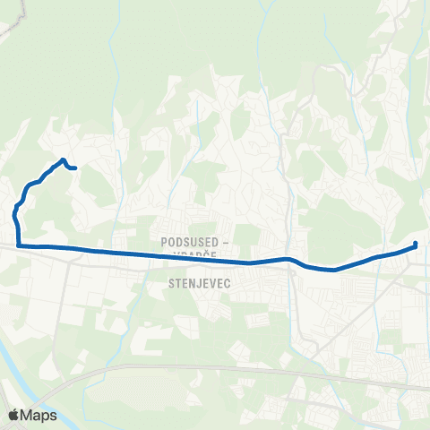 ZET Črnomerec-Bizek map