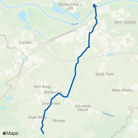 ZET S.Most-Strm.Odranski map