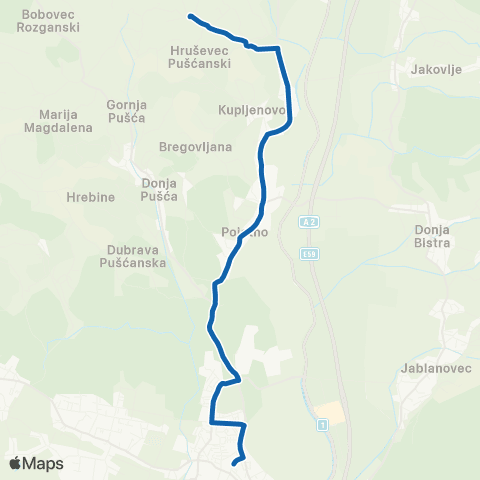 ZET Zapre.-Hru. Kupljen. map