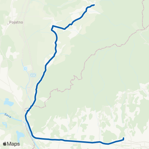 ZET Zg.(Črn.)-G.Bistra map