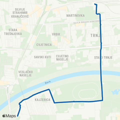 ZET Gl.Kolod.-Kajzerica map