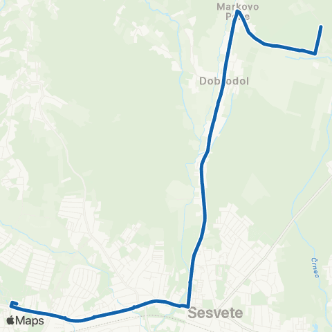 ZET Dubec-Markovo Polje map