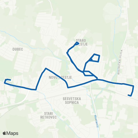 ZET Dubec-Brest.-Sesvete map