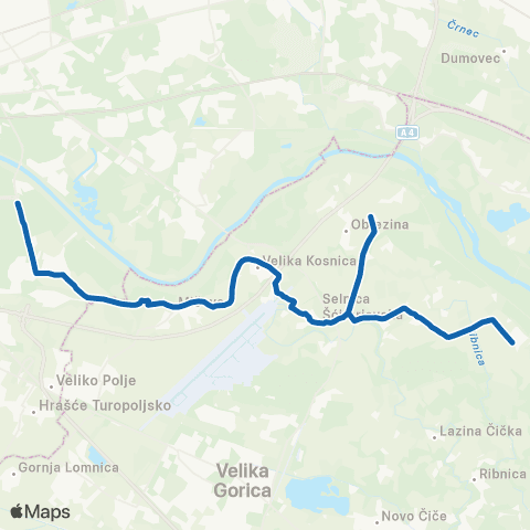 ZET Zg.(ZapruđE)-St.Buk. map