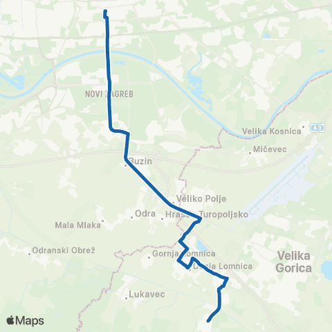 ZET Zg.(Gl.K.)-Petrovina map