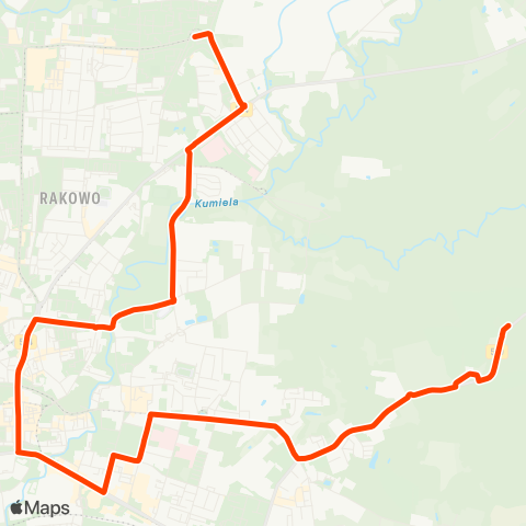 ZKM Elbląg Ogólna - Dębica map