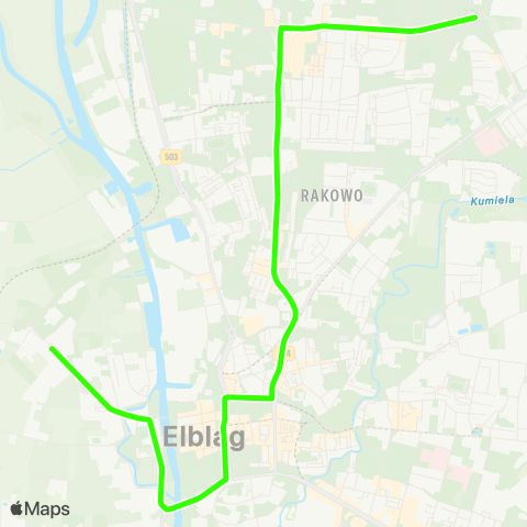 ZKM Elbląg Ogólna - Nowodworska map