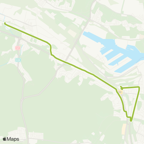 ZKM Gdynia Gdynia Dworzec Gł. PKP - Cisowa SKM map