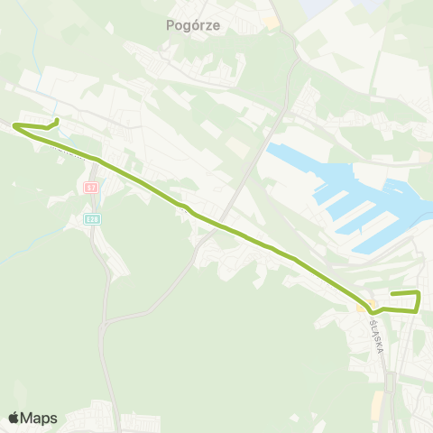 ZKM Gdynia 3 Maja - Hala - Cisowa SKM map