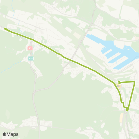 ZKM Gdynia Gdynia Dworzec Gł. PKP - Cisowa Sibeliusa map