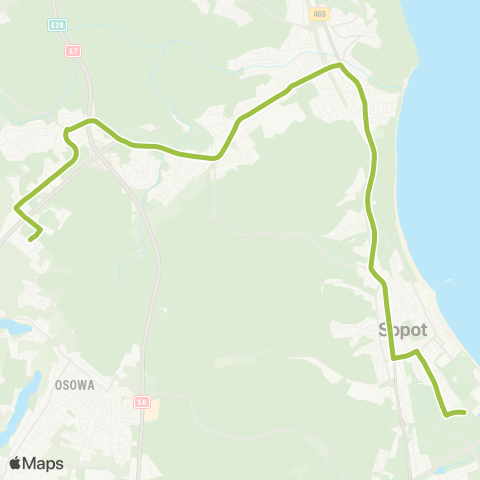 ZKM Gdynia Ergo Arena - Dąbrowa Miętowa map