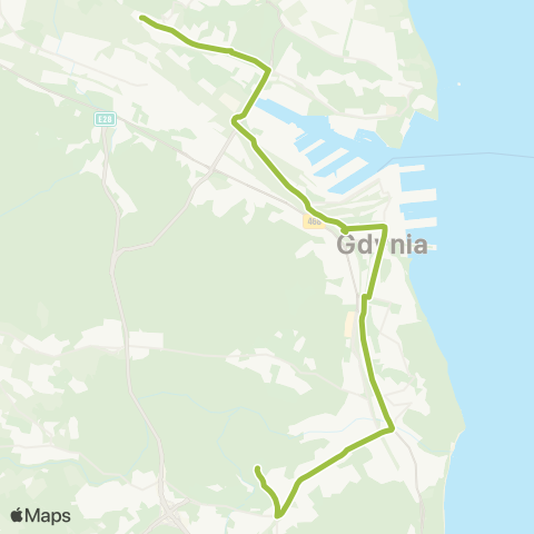 ZKM Gdynia Mały Kack Strzelców - Pogórze Dolne Złota map