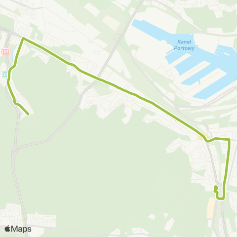 ZKM Gdynia Węzeł Franciszki Cegielskiej - Demptowo map